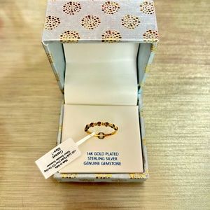 BRAND NEW Shivam 14k gold plated & sterling silver ring size 7🤩 Box included